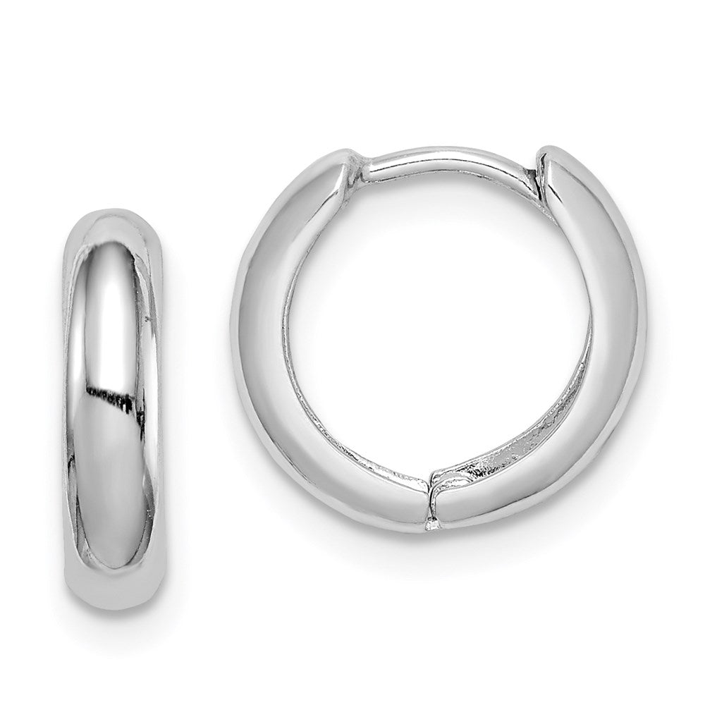 Sterlingsilber Rhodium Poliert Klappbar Creolen