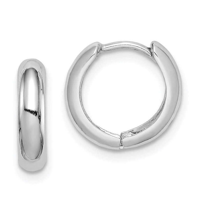 Sterlingsilber Rhodium Poliert Klappbar Creolen