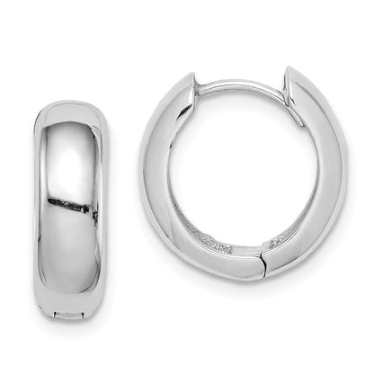 Sterlingsilber Rhodium Poliert Klappbar Creolen