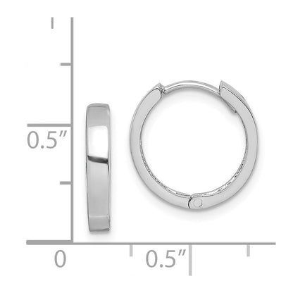 Sterlingsilber Rhodium Poliert Klappbar Creolen