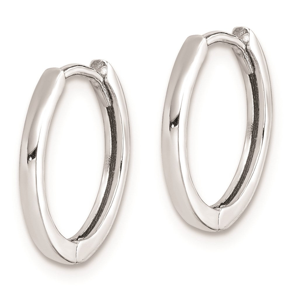 Sterlingsilber Rhodium Poliert Klappbar Creolen
