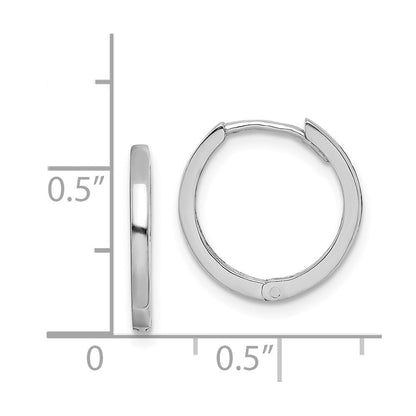 Sterlingsilber Rhodium Poliert Klappbar Creolen