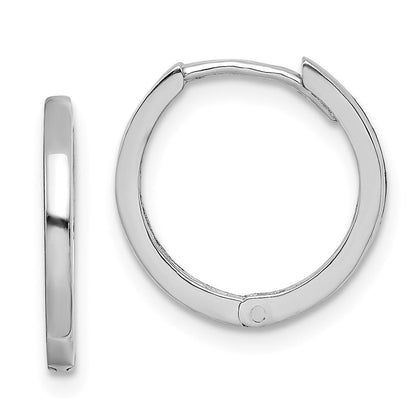 Sterlingsilber Rhodium Poliert Klappbar Creolen