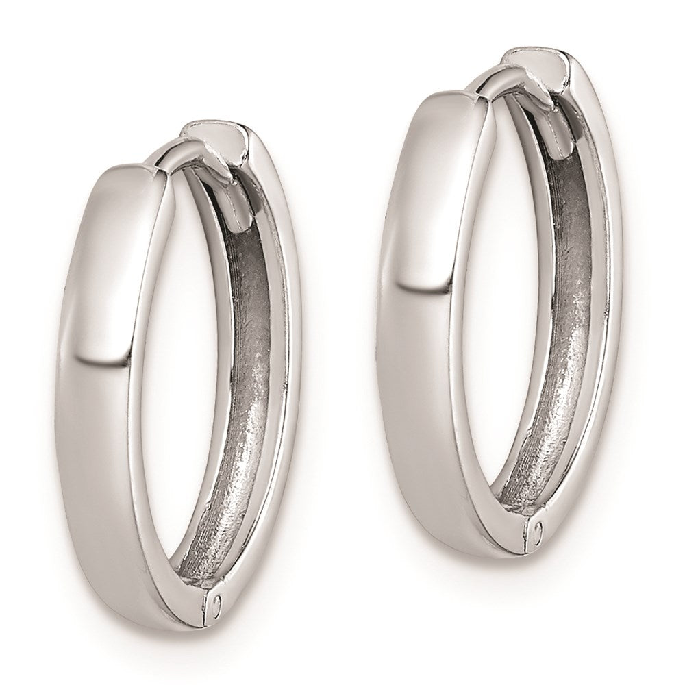 Sterlingsilber Rhodium Poliert Klappbar Creolen