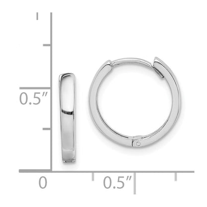 Sterlingsilber Rhodium Poliert Klappbar Creolen