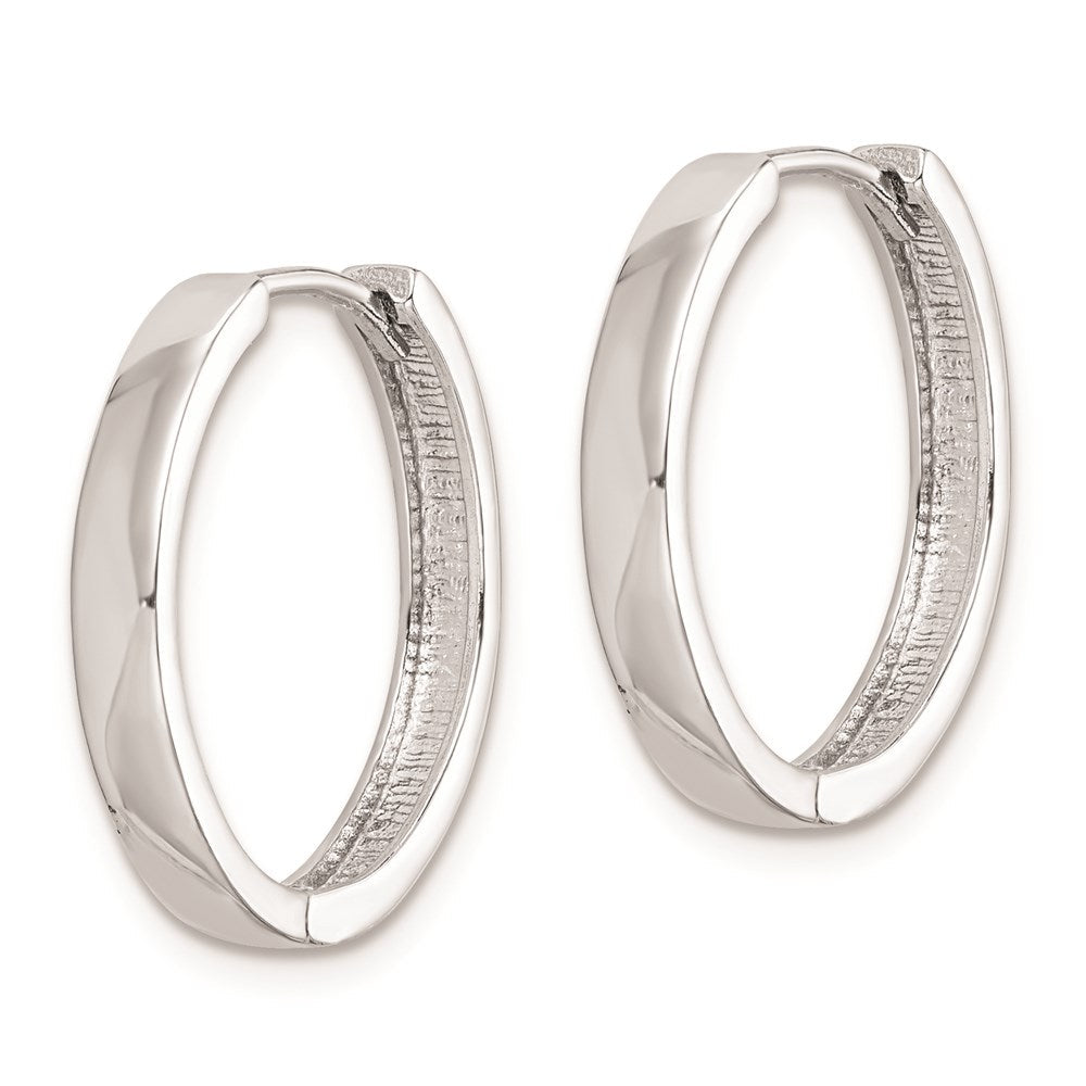 Sterlingsilber Rhodium Poliert Klappbar Creolen
