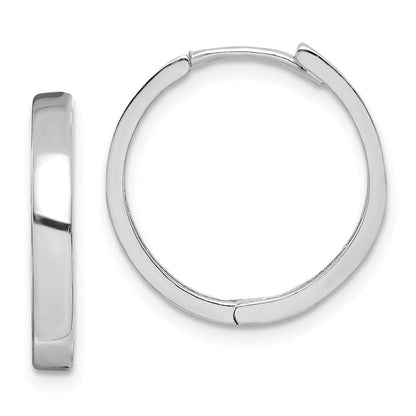 Sterlingsilber Rhodium Poliert Klappbar Creolen