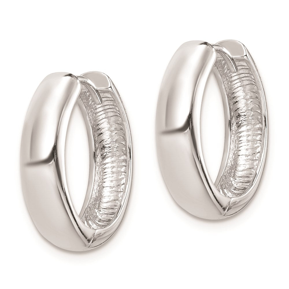 Sterlingsilber Rhodium Poliert Klappbar Creolen
