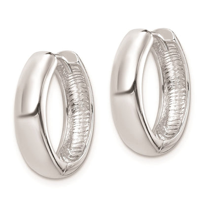 Sterlingsilber Rhodium Poliert Klappbar Creolen