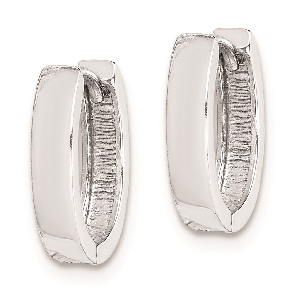 Sterlingsilber Rhodium Poliert Klappbar Creolen