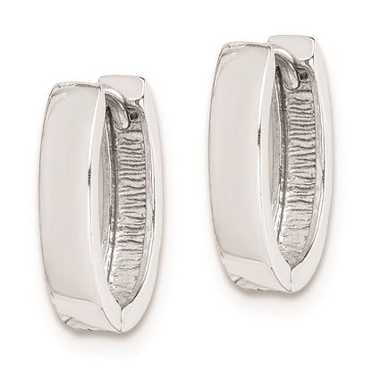 Sterlingsilber Rhodium Poliert Klappbar Creolen