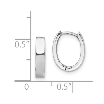 Sterlingsilber Rhodium Poliert Klappbar Creolen