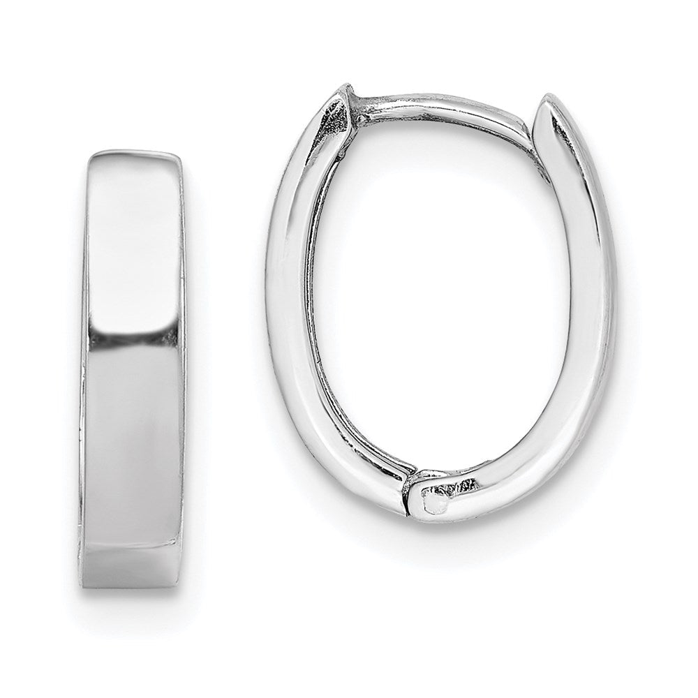 Sterlingsilber Rhodium Poliert Klappbar Creolen
