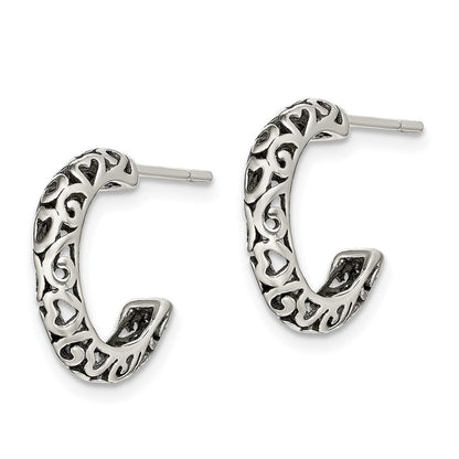 Sterlingsilber Antik Stecker Creolen
