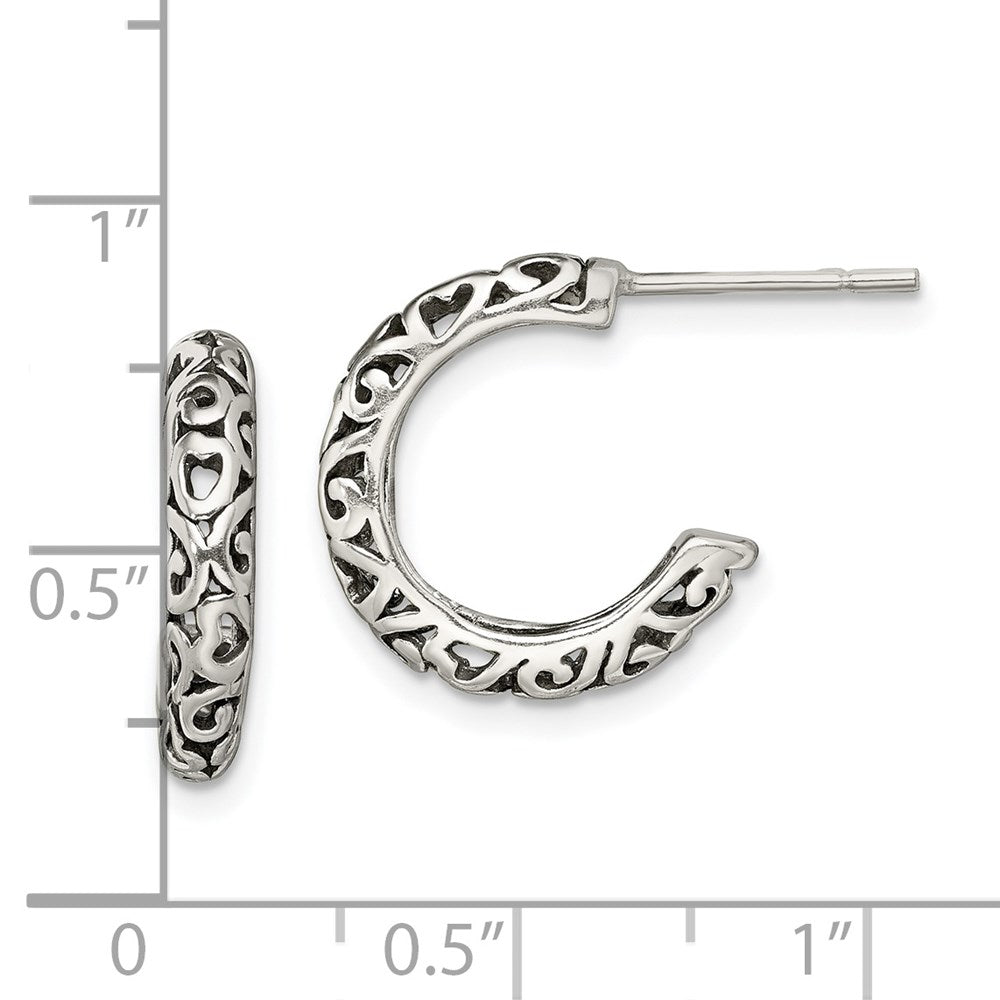 Sterlingsilber Antik Stecker Creolen