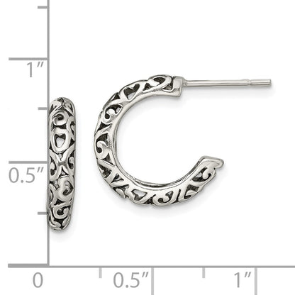 Sterlingsilber Antik Stecker Creolen