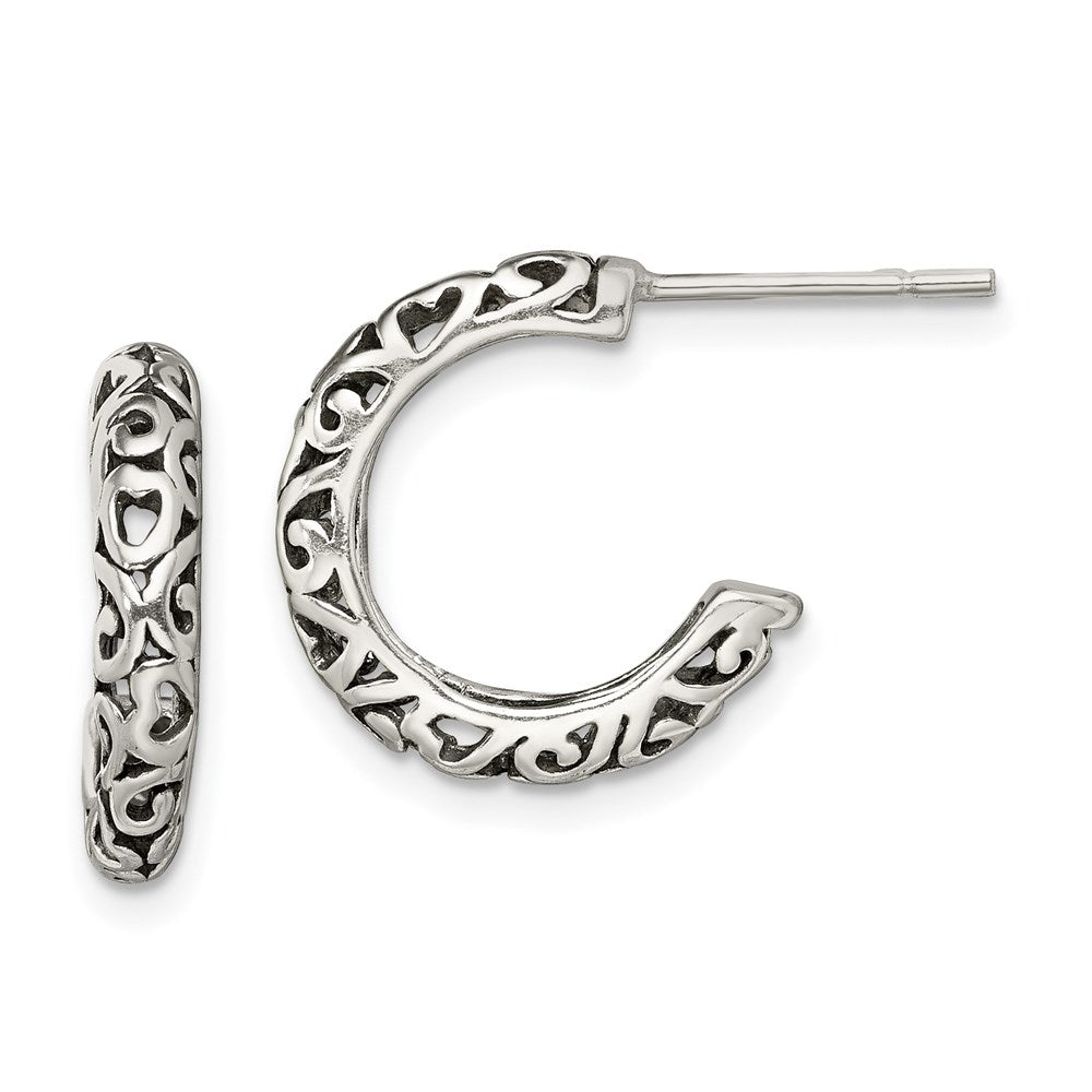 Sterlingsilber Antik Stecker Creolen