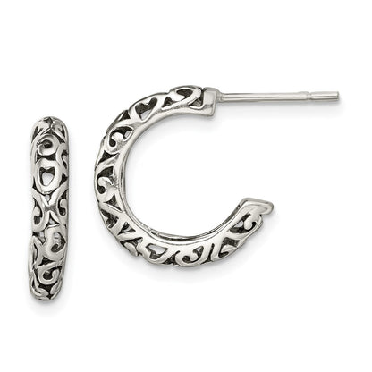 Sterlingsilber Antik Stecker Creolen
