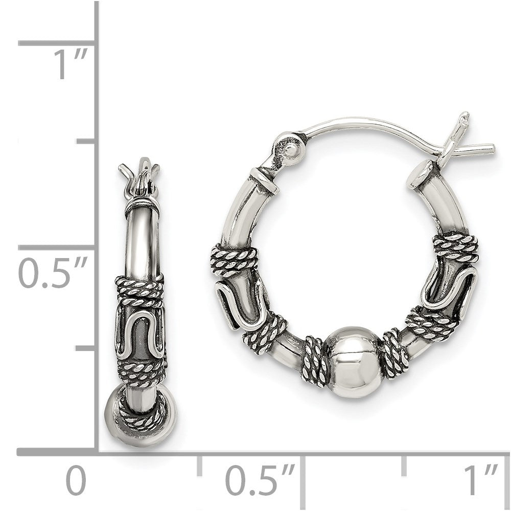Sterlingsilber Antikisiert Creolen