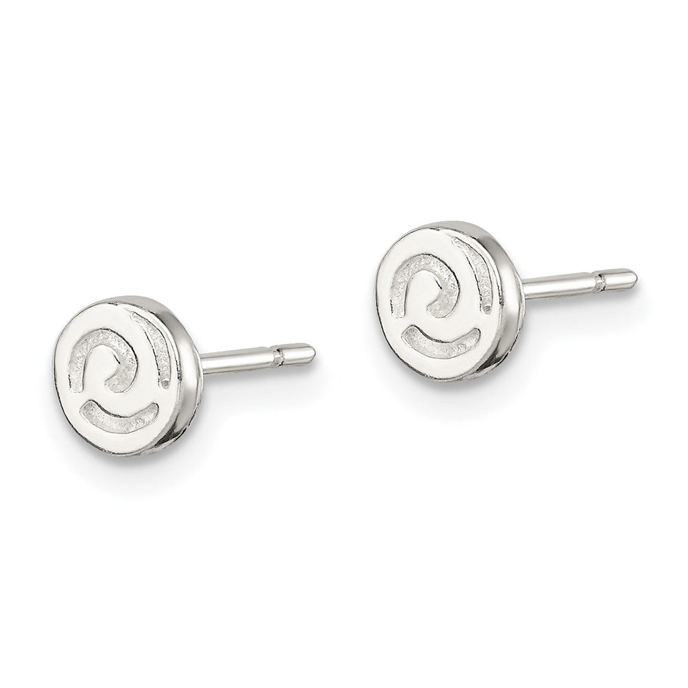 Sterlingsilber Wirbel Ohrstecker