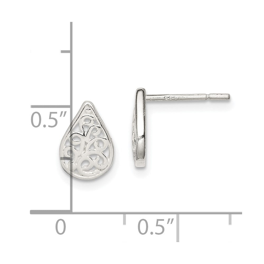 Sterlingsilber Filigran Ohrstecker