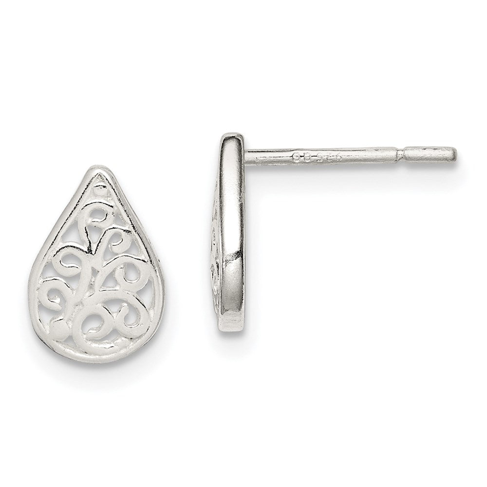 Sterlingsilber Filigran Ohrstecker
