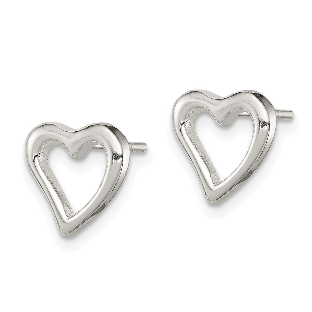 Sterlingsilber Herz Ohrstecker