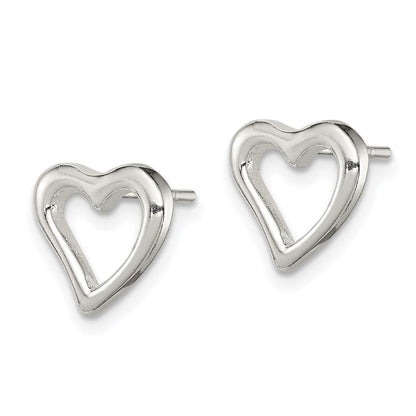Sterlingsilber Herz Ohrstecker