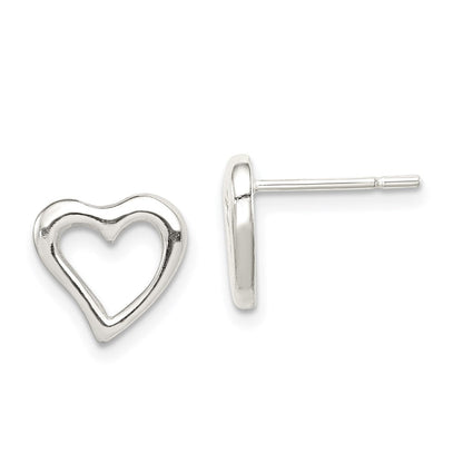 Sterlingsilber Herz Ohrstecker