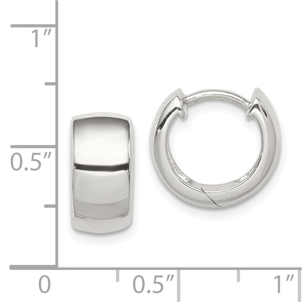 Sterlingsilber Rhodiniert Klappbar Creolen