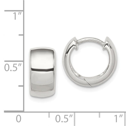Sterlingsilber Rhodiniert Klappbar Creolen