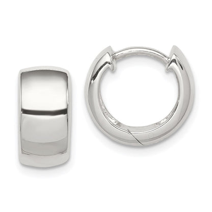 Sterlingsilber Rhodiniert Klappbar Creolen