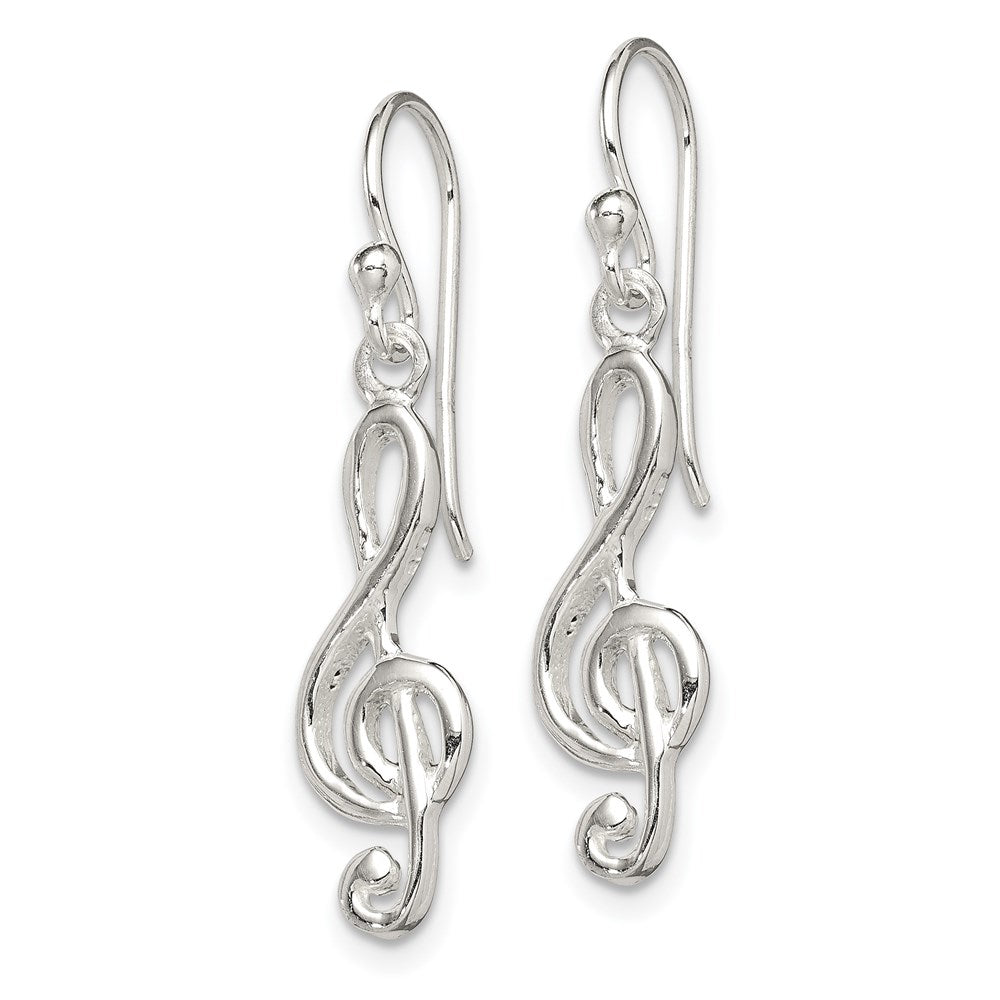 Sterlingsilber Musik Noten Schlüssel Hirte Haken Ohrringe
