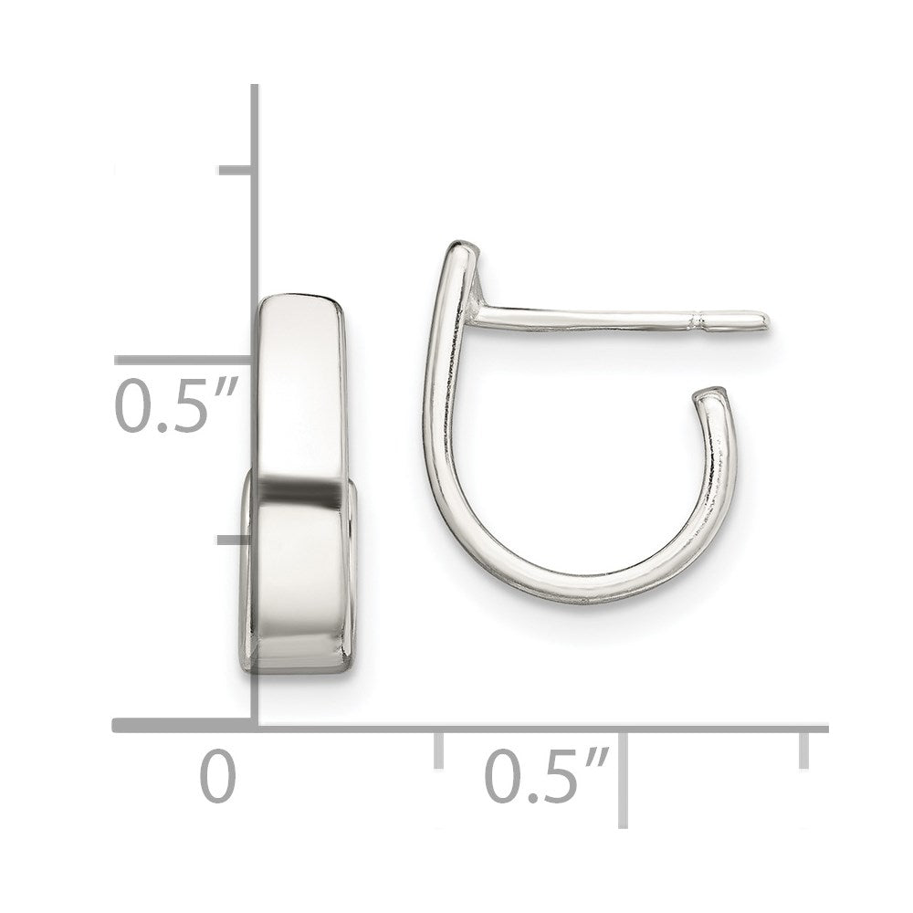 Sterlingsilber Fantasie J- Creolen