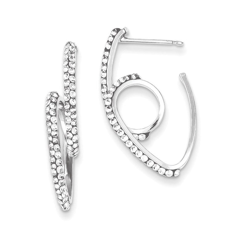 Sterlingsilber Stellux Kristall Hängend Ohrstecker