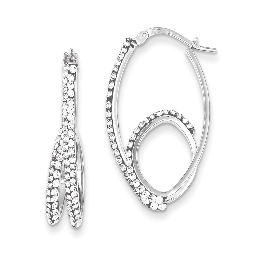 Sterlingsilber Stellux Kristall Creolen