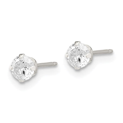 Sterlingsilber Stecker 3pc Stellux Kristall und Fwc Perle Ohrring Set