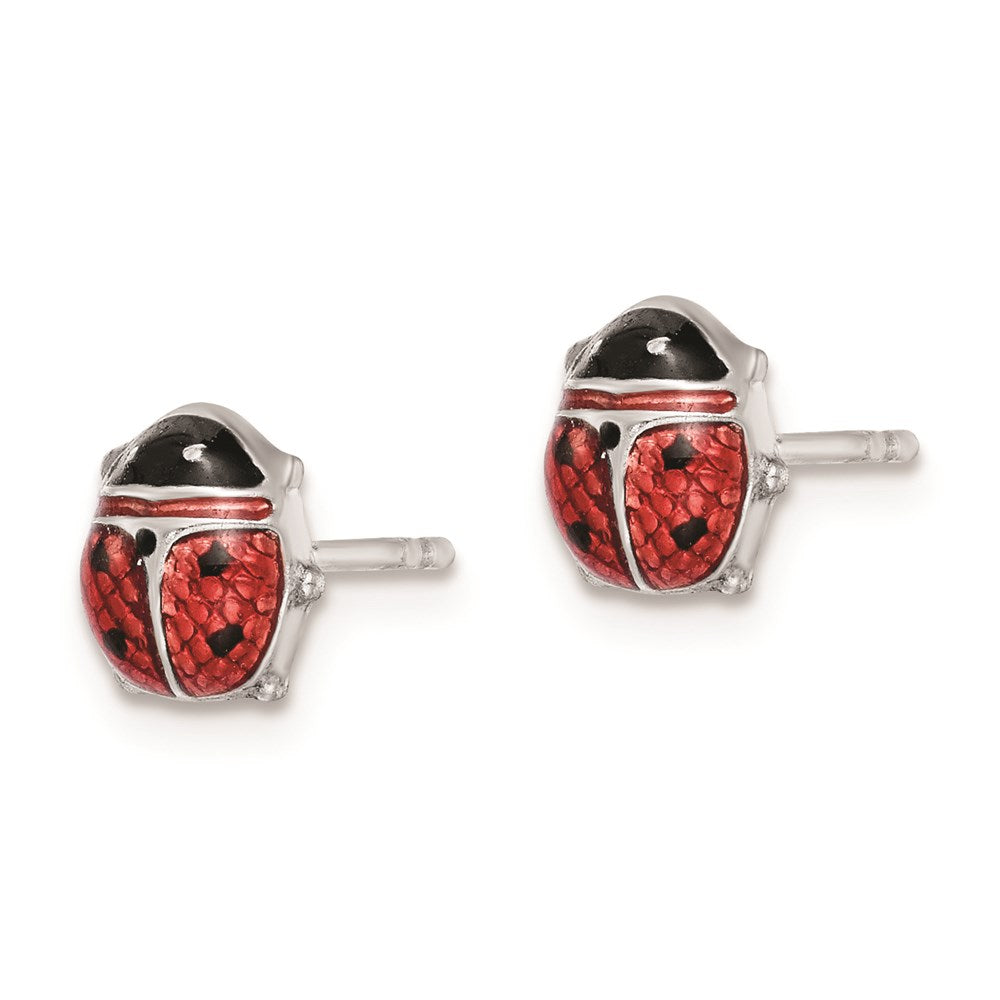 Sterlingsilber Rhodium Poliert Emailliert Damen Bug Ohrstecker