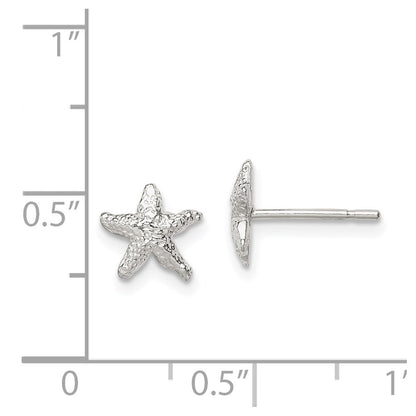 Sterlingsilber Seestern Mini Ohrringe