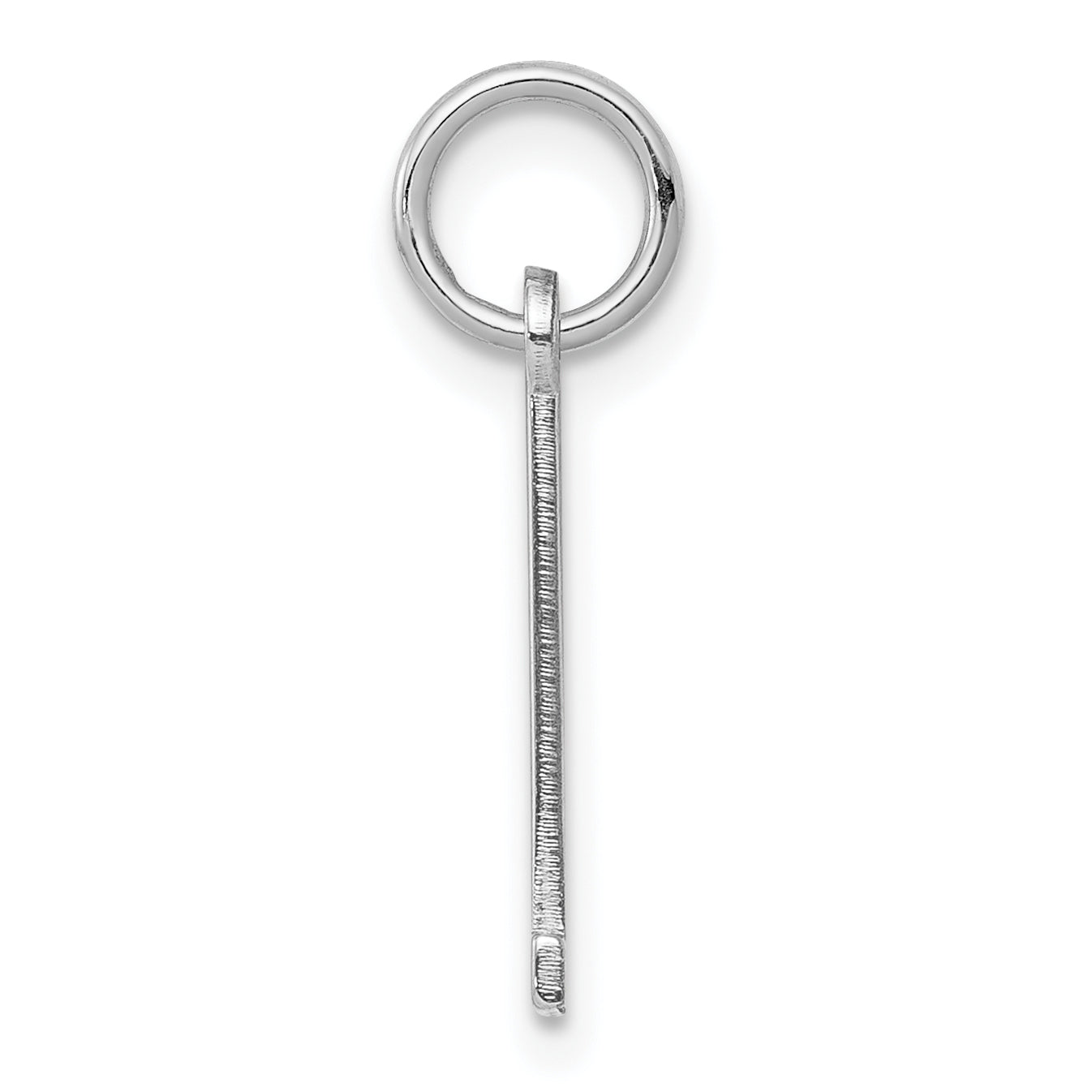 Sterlingsilber Silber/rhodiniert Länglich Poliert Zahl 1 Charm