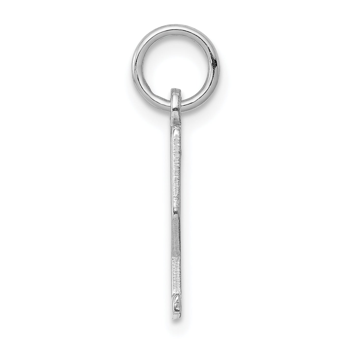 Sterlingsilber Silber/rhodiniert Länglich Poliert Zahl 2 Charm