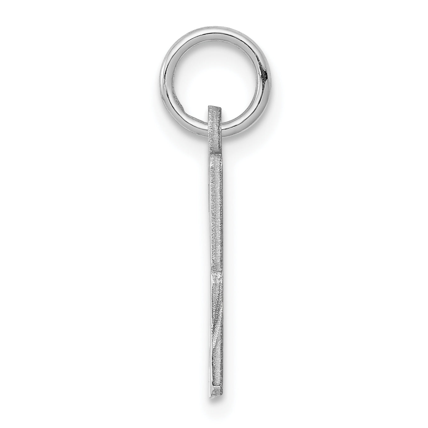 Sterlingsilber Silber/rhodiniert Länglich Poliert Zahl 3 Charm