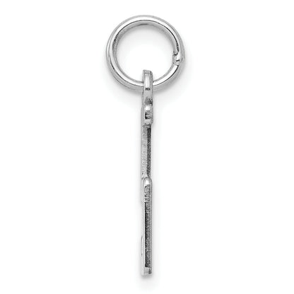 Sterlingsilber Silber/rhodiniert Länglich Poliert Zahl 5 Charm