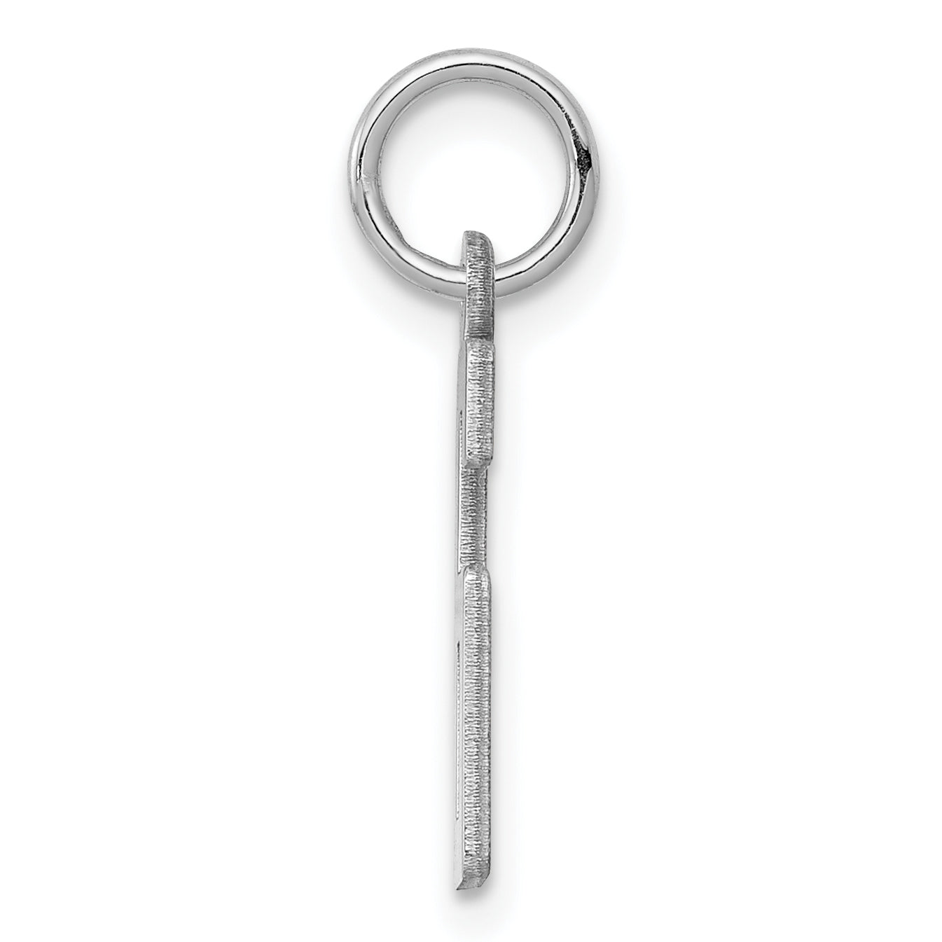 Sterlingsilber Silber/rhodiniert Länglich Poliert Zahl 6 Charm