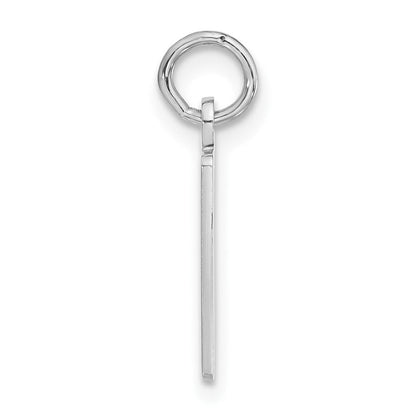 Sterlingsilber Klein Länglich Poliert 06 Zahl Charm