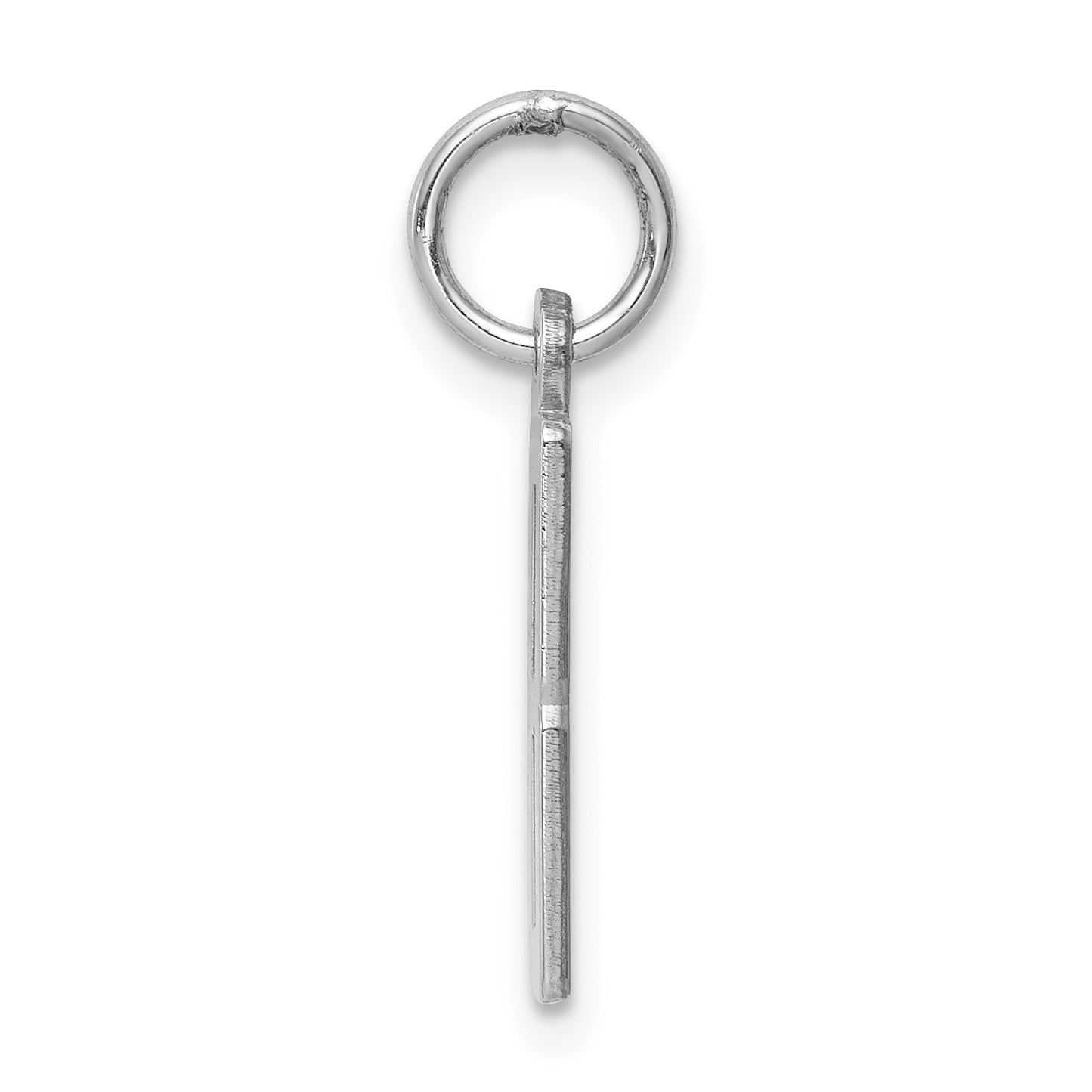 Sterlingsilber Silber/rhodiniert Länglich Poliert Zahl 8 Charm