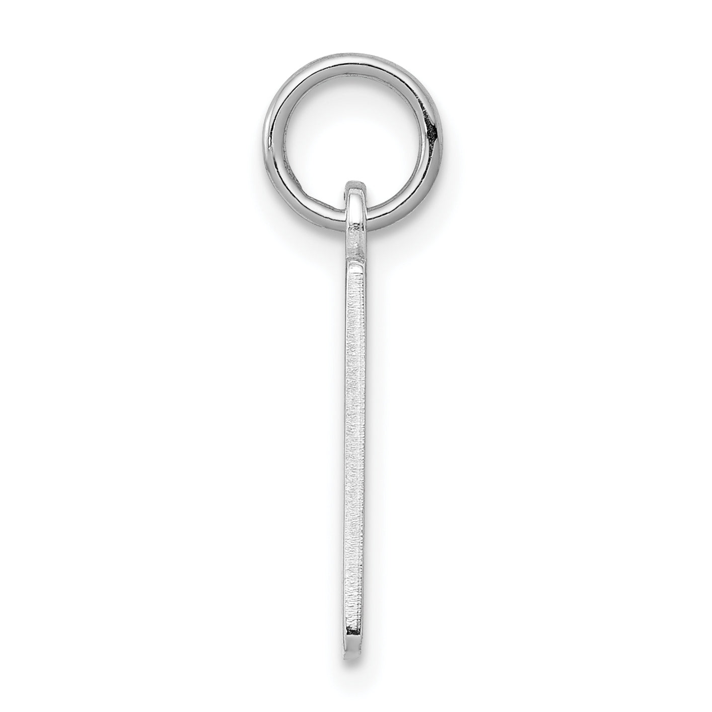 Sterlingsilber Silber/rhodiniert Länglich Poliert Zahl 9 Charm
