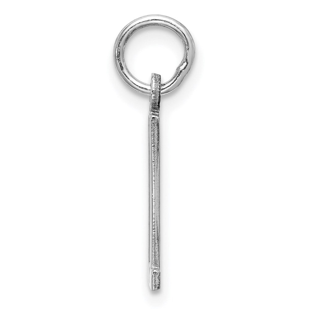 Sterlingsilber Silber/rhodiniert Länglich Zahl 11 Charm
