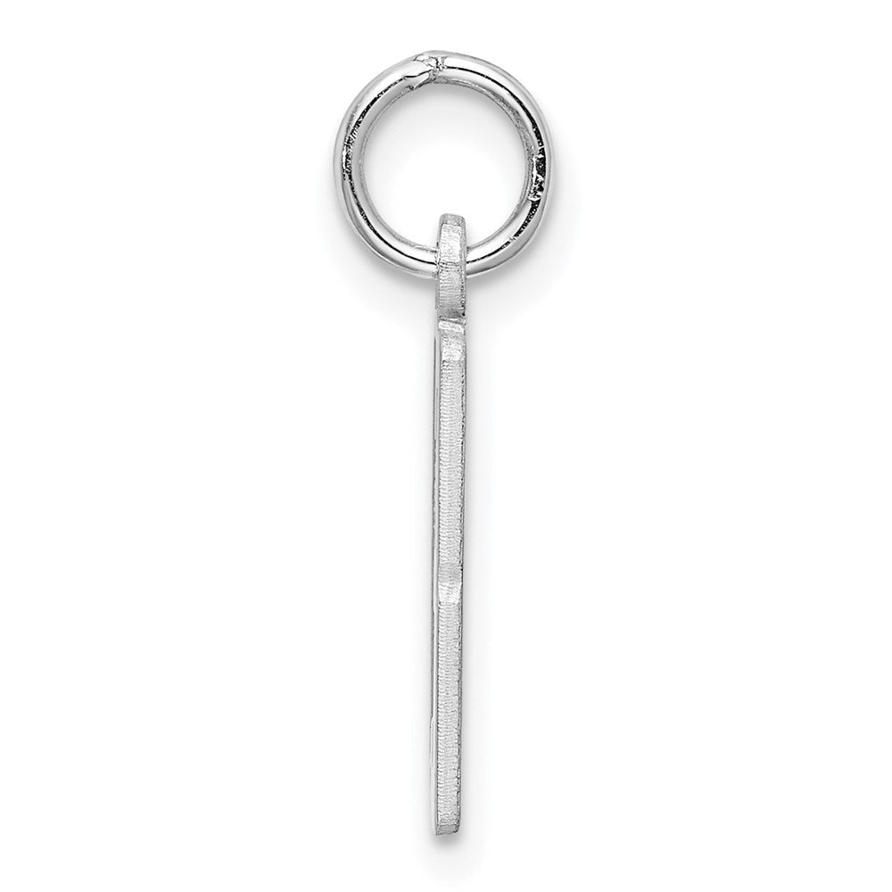 Sterlingsilber Silber/rhodiniert Länglich Zahl 13 Charm