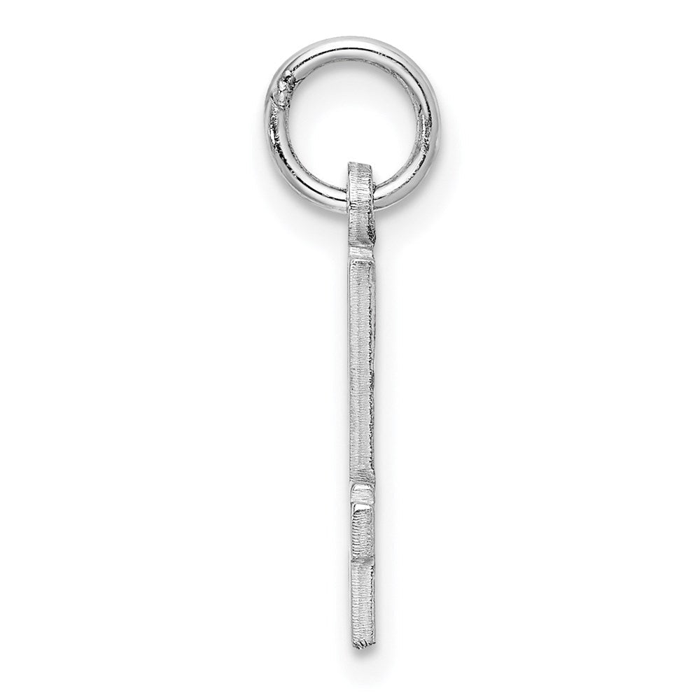 Sterlingsilber Silber/rhodiniert Länglich Zahl 14 Charm